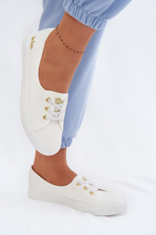 Tênis Sapatos de lazer Lee Cooper LCEM-26-02-4043 Branco-cor dourada