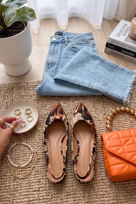 Bailarinas com calcanhar aberto...