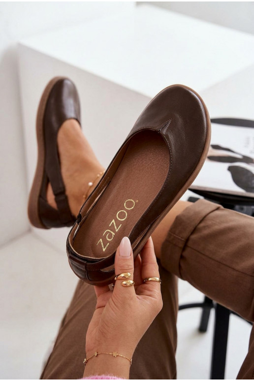 Bailarinas Barefoot Zazoo 10217 cor chocolate