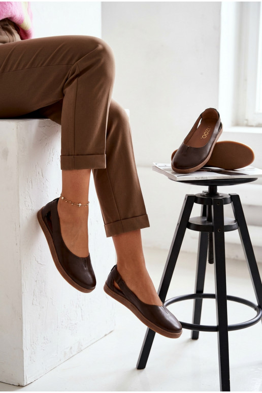 Bailarinas Barefoot Zazoo 10217 cor chocolate