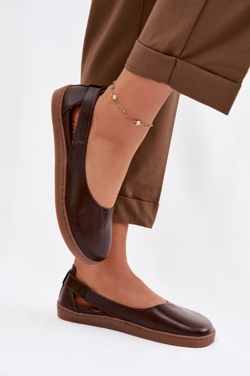 Bailarinas Barefoot Zazoo 10217 cor chocolate