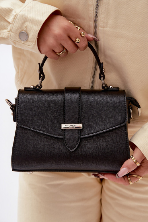 Portátil Carteiro com faixas decorativas preto Belveta