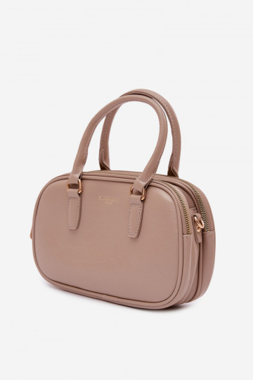 Portátil Typu Porta-malas Pequeno de couro ecológico Escurobege Soraya 2