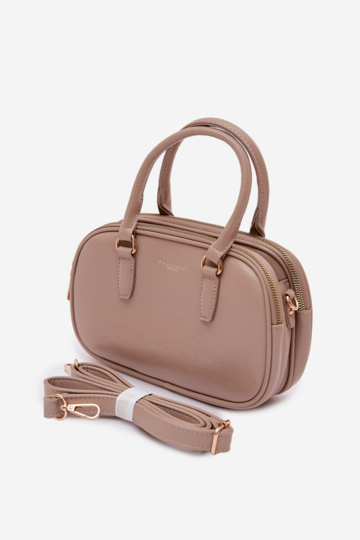 Portátil Typu Porta-malas Pequeno de couro ecológico Escurobege Soraya