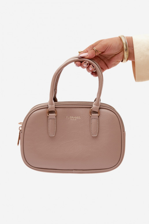 Portátil Typu Porta-malas Pequeno de couro ecológico Escurobege Soraya