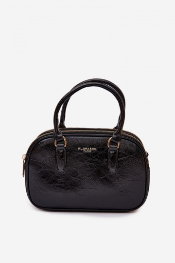 Portátil Typu Porta-malas Pequeno de couro ecológico preto Soraya