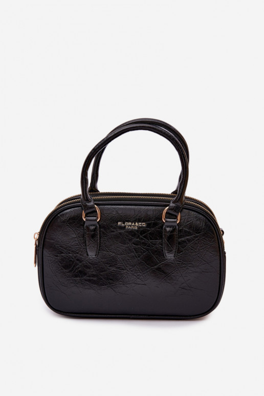 Portátil Typu Porta-malas Pequeno de couro ecológico preto Soraya