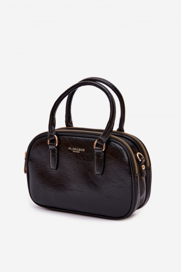 Portátil Typu Porta-malas Pequeno de couro ecológico preto Soraya 2