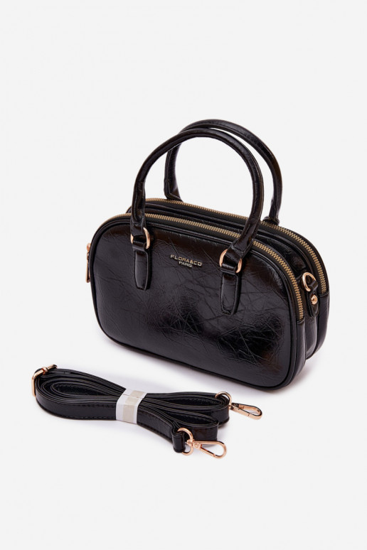 Portátil Typu Porta-malas Pequeno de couro ecológico preto Soraya