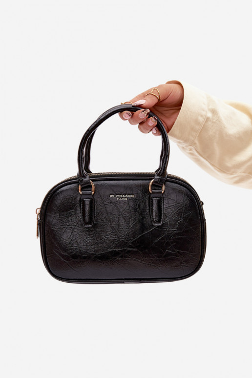 Portátil Typu Porta-malas Pequeno de couro ecológico preto Soraya