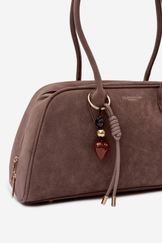 de camurça ecológicaoParaa PortátilBrelokiem Escurobege Noelia