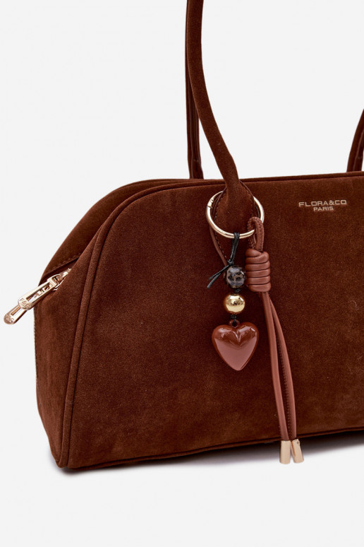 de camurça ecológicaoParaa PortátilBrelokiem cor marrom Noelia