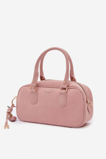 Bolsa tipo mala de viagem rosa em camurça sintética Annelle 2