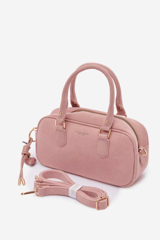 Portátil Typu Porta-malas Pequenode camurça ecológicau rosa Annelle