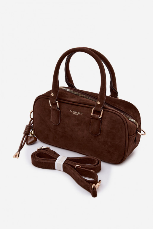 Portátil Typu Porta-malas Pequenode camurça ecológicau CzekoladoParaa Annelle