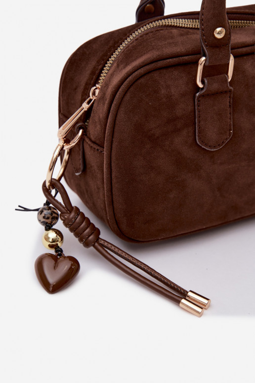 Portátil Typu Porta-malas Pequenode camurça ecológicau CzekoladoParaa Annelle