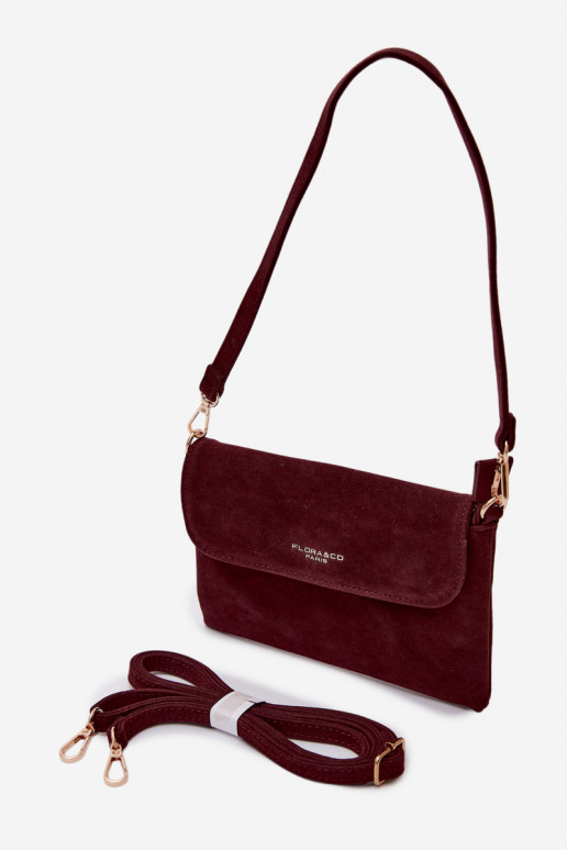 Uma bolsa pequenade camurça ecológicau Borgonha Lucelle