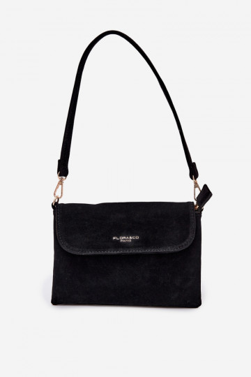 Bolsa pequena de camurça sintética preta Lucelle