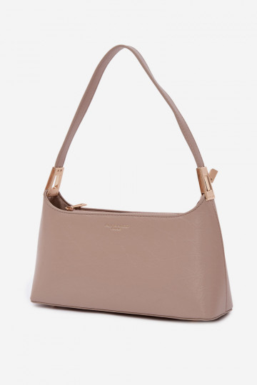 Bolsa de couro sintético areia Tielle 2
