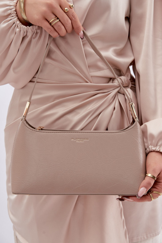 Portátil de couro ecológico bege Tielle