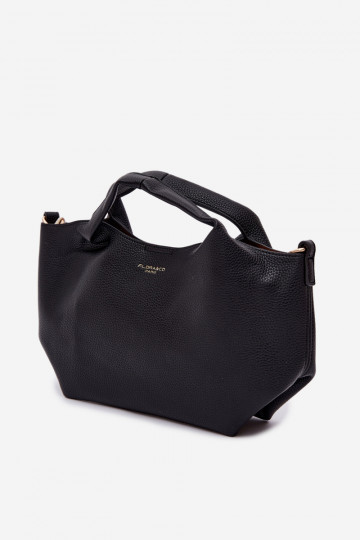 Bolsa de couro sintético preta Corisse 2