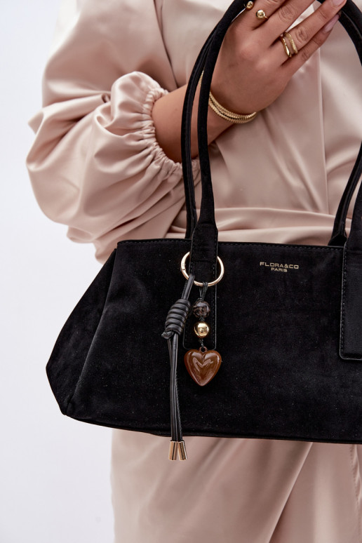 de camurça ecológicaoParaa PortátilBrelokiem preto Nelina