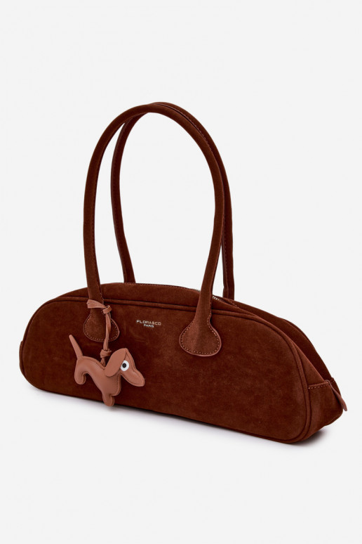 Portátil BagietkaImitacji de camurçau ZaParaieszka Jamnik cor marrom Annette