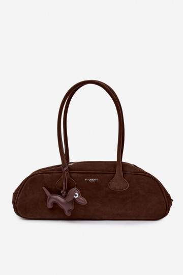 Portátil BagietkaImitacji de camurçau ZaParaieszka Jamnik CzekoladoParaa Annette