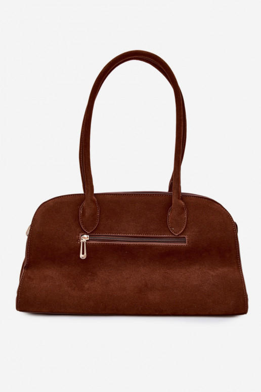 PortátilBrelokiem I com fivelasmi de camurça ecológicaoParaa cor marrom Violette