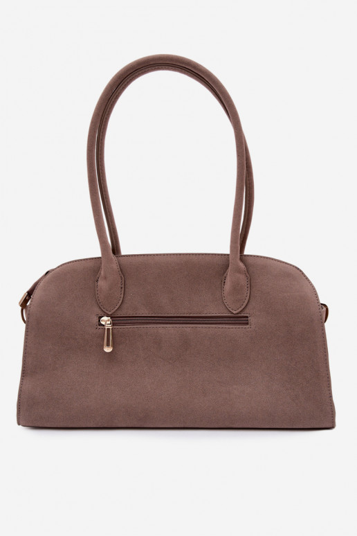 PortátilBrelokiem I com fivelasmi de camurça ecológicaoParaa Escurobege Violette