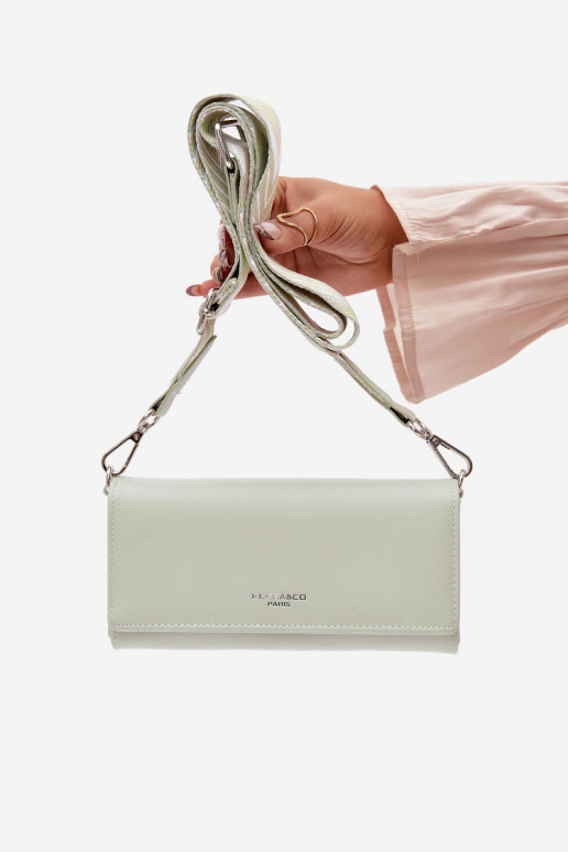 Carteira Portátil dois em um com alças cor menta Suzette