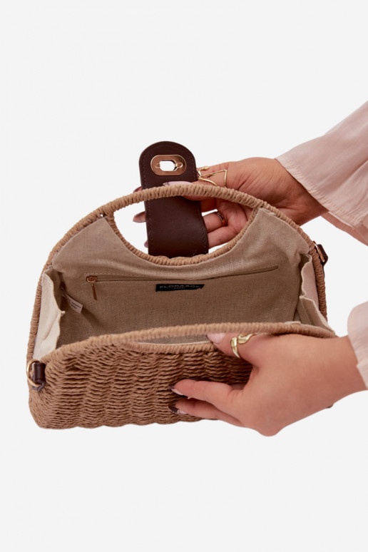 Trançado Uma bolsa pequena com faixas decorativas Tem que serrrom Delphine