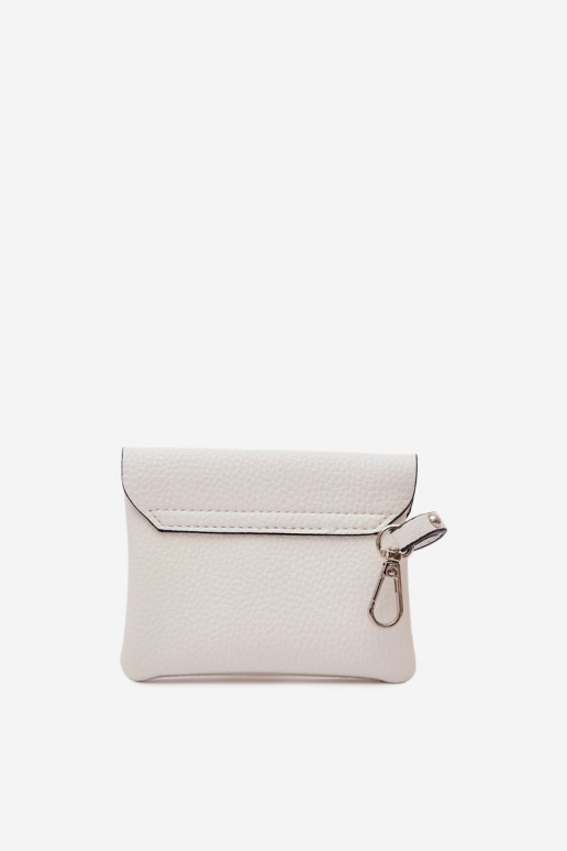 Portmonetka Feminino de couro ecológico cor de marfim Calienne