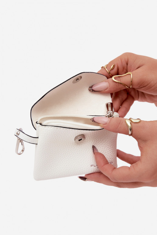 Portmonetka Feminino de couro ecológico cor de marfim Calienne