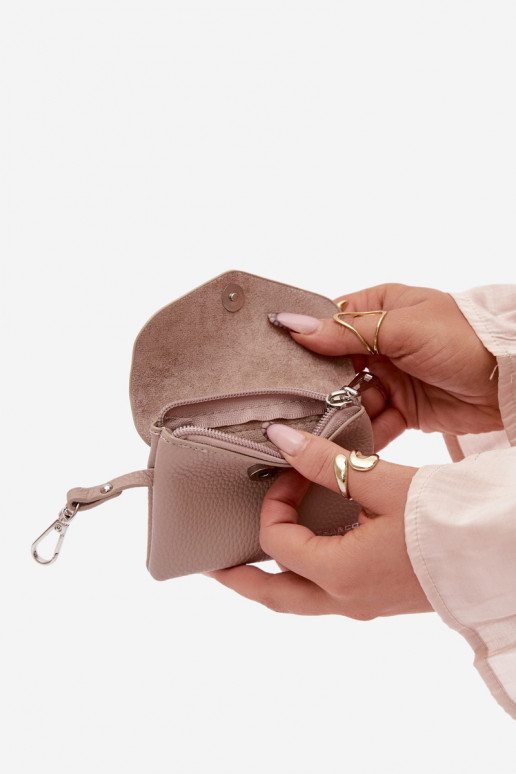 Portmonetka Feminino de couro ecológico cor de marfim Calienne