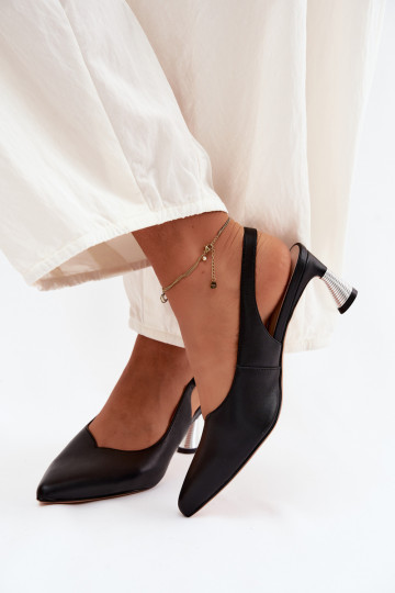 Sandálias femininas Feminino com salto Vinceza 66922 cor preta 2