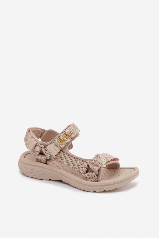 Sandálias femininas cor de areia Lee Cooper LCIN-26-34-4431L