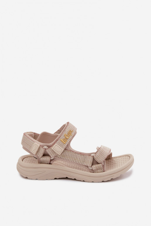 Sandálias femininas cor de areia Lee Cooper LCIN-26-34-4431L