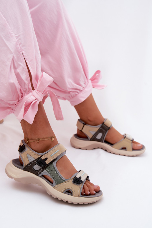 Sandálias femininas Feminino EM SportoParaym Stylu cor cinza Morenia