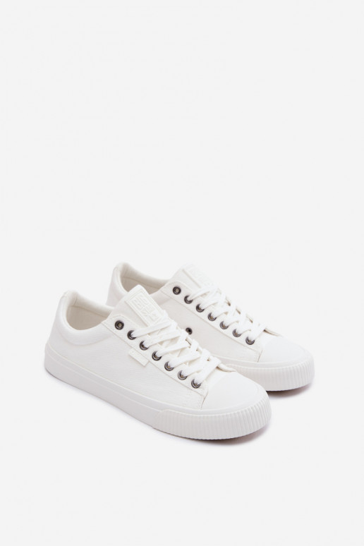 Botas casuais masculinas de cano baixo brancas