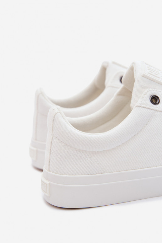 Botas casuais masculinas de cano baixo brancas