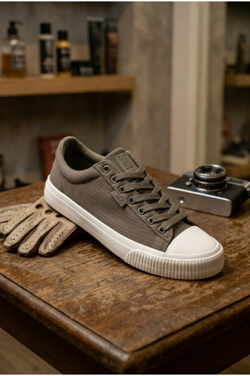 Botas casuais masculinas de cano baixo cinzas 2