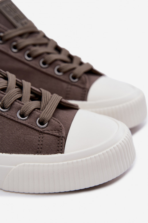 Botas casuais masculinas de cano baixo cinzas