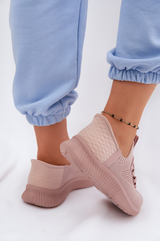  Um modelo atraente tênis Feminino cor rosa Olive