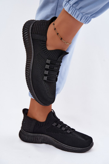  Um modelo atraente tênis Feminino cor preta Olive