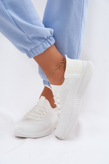  Um modelo atraente tênis Feminino cor branca Olive 2