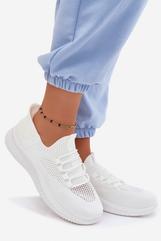  Um modelo atraente tênis Feminino cor branca Olive