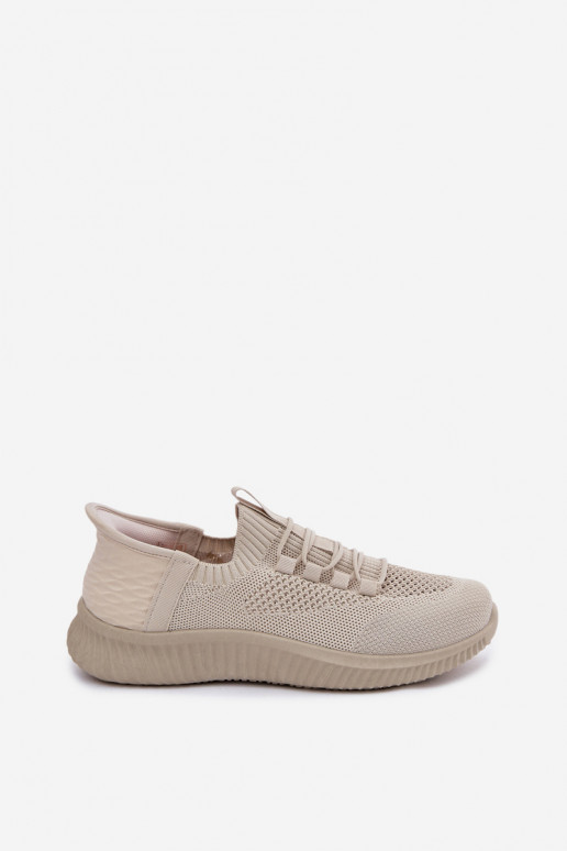 Ténis de cor areia slip-on Olive