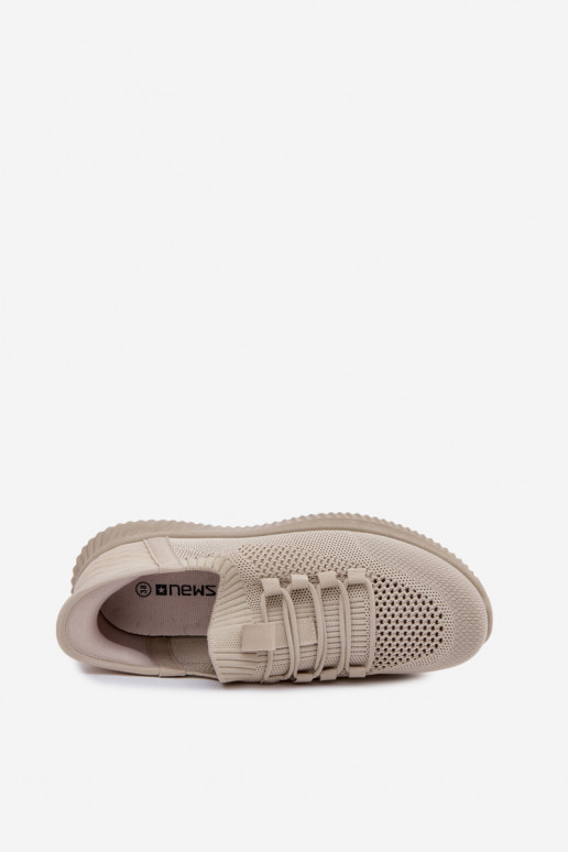 Ténis de cor areia slip-on Olive
