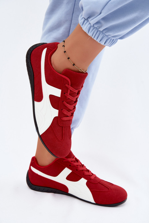 Sapatos vermelhos estilo sneaker para mulheres Tai